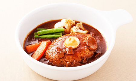 うずら卵入り煮込みハンバーグ